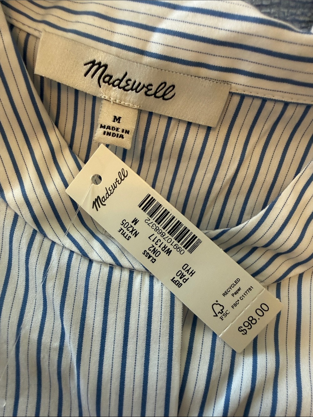 100% Cotton Button Up - Picture 5 of 10